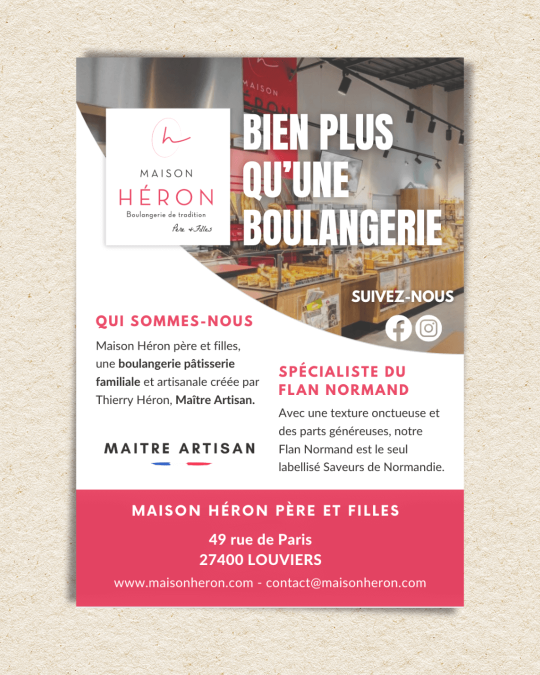 Flyer Présentation de la boutique